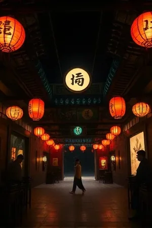 无声的谈判桌剧照，长桌两侧对坐的剪影