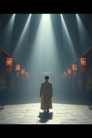白塔守夜人剧照，灯塔光束扫过夜海
